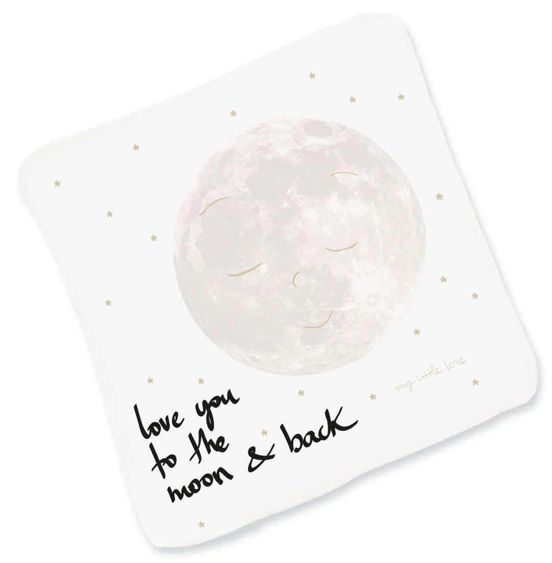 Baby Lovey Lovey Moon Love You to the Moon and Back Lovey Etsy