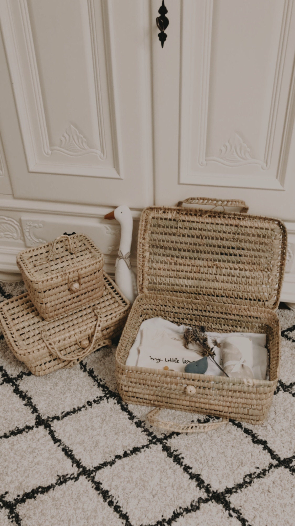 Basket Coffre Basket Basket Children\'s Toy Basket Au Palm Leaf Basket Children\'s Chest Wicker Chest Storage Midi - Set Basket Chest Rotin Etsy Children\'s Furniture