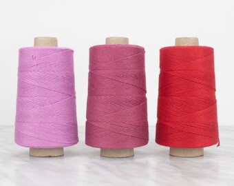 Colored Warp Thread 0.8mm - 100gr - Berry Colors