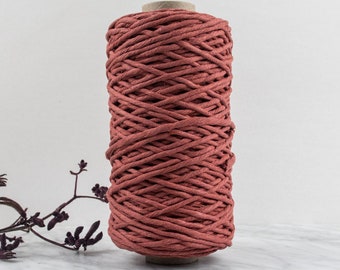 5mm Supersoft Cotton String Stone Red 500 grams