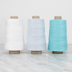 PT12 - Coton multicolore Limol 50 g pour crochet 1.25 - Crochet Blanc