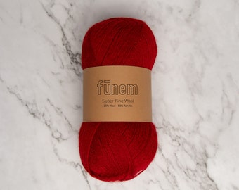 Super Fine Wool - Red