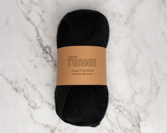 Super Fine Wool - Black