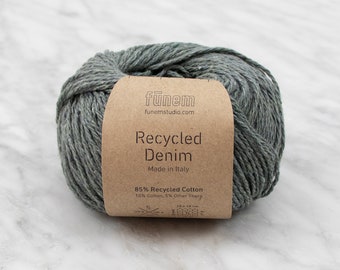 Recycled Denim Yarn Warm Grey (3ply)