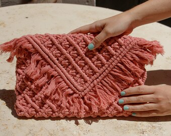 Macrame Clutch beschreibt Tutorial Paris