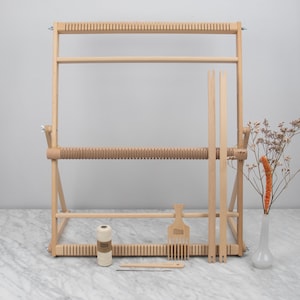Weaving Loom Kit - XL (with stand, heddle bar and rotating warp bars)