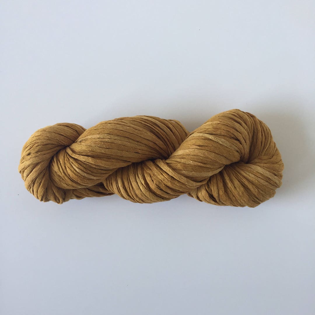 Waxed Cotton Yarn Ochre Etsy