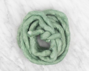 Chunky Felted Rope - Granite Green - 100 grams