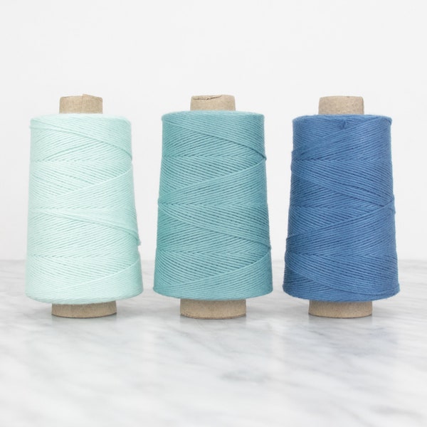 Colored Warp Thread 0.8mm - 100gr - Sea Colors