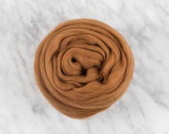 Organische Chunky Merino Wool Roving voor weven/spinnen/vilten/arm breien - 618 Fox