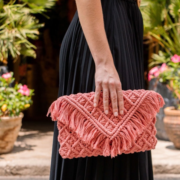 Macrame Clutch - Paris