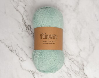 Super Fine Wool - Light Aqua Blue