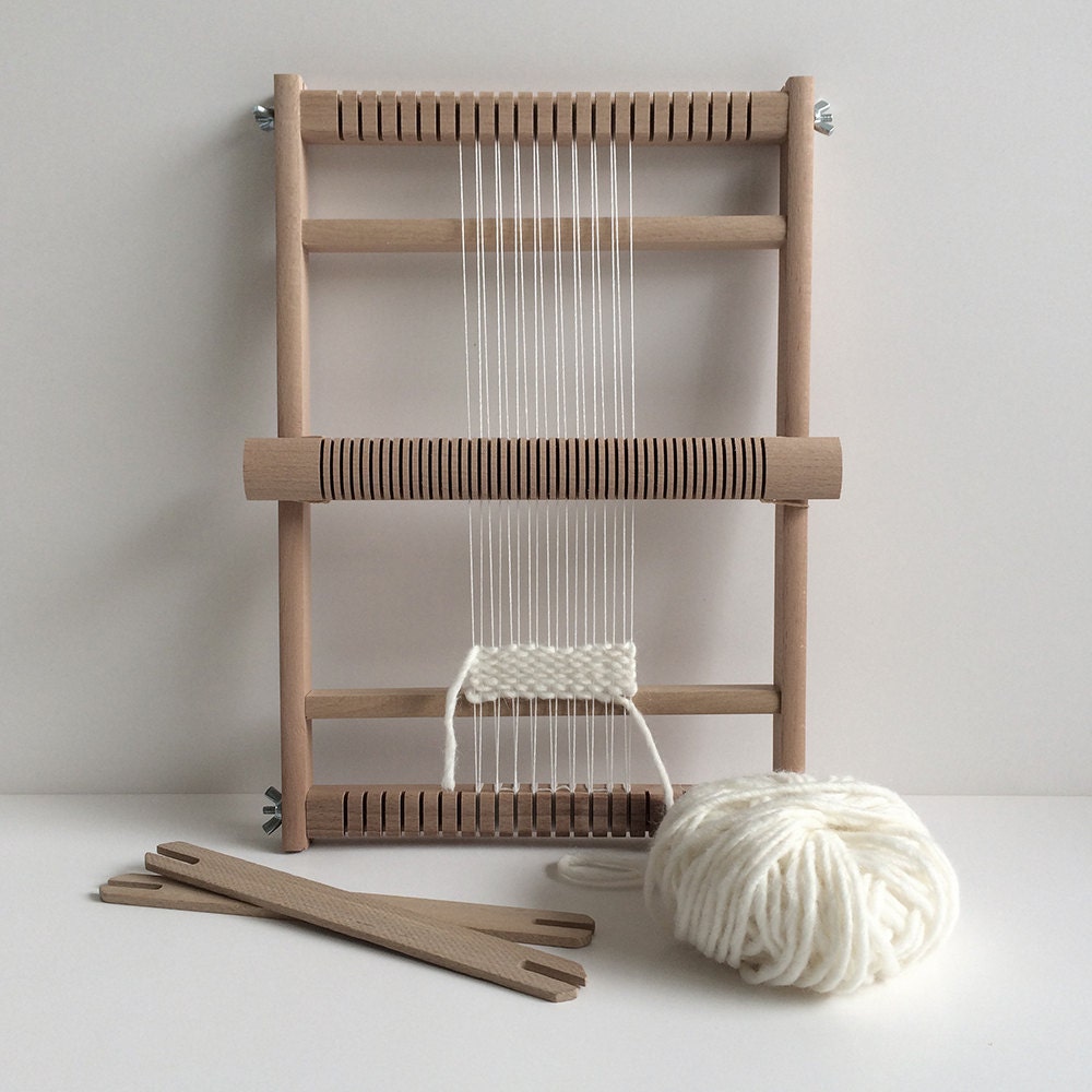 ARRICRAFT Wood Knitting Looms, Wooden Weaving Frame Loom Mini