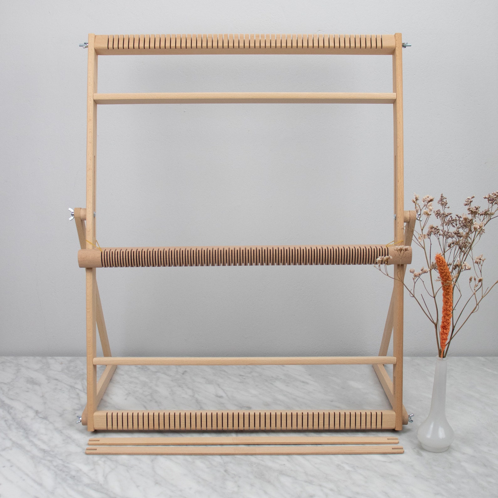 Weaving Loom XL with Stand Heddle Bar and Rotating Warp Etsy