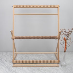 Weaving Loom - XL (with stand, heddle bar and rotating warp bars)