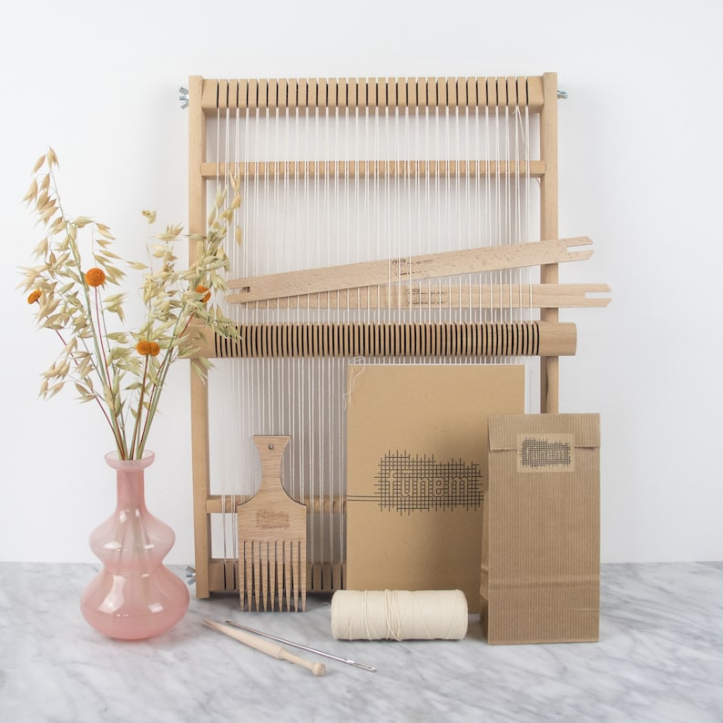 Large Weaving loom kit  11 inch / 28 cm width  Starter's image 0
