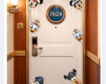 Disney cruise ship door magnets ( set of 6 )