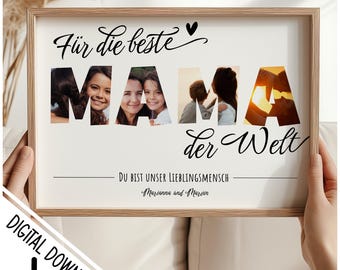 Muttertag Geschenk Foto Poster DIY | personalisiert & individuell
