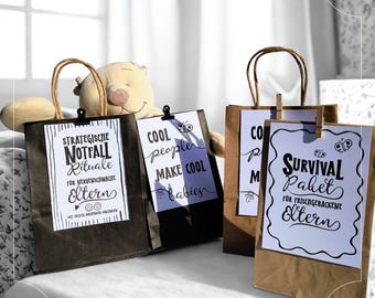 Survival kit for new parents | DIY - fun gift for a newborn