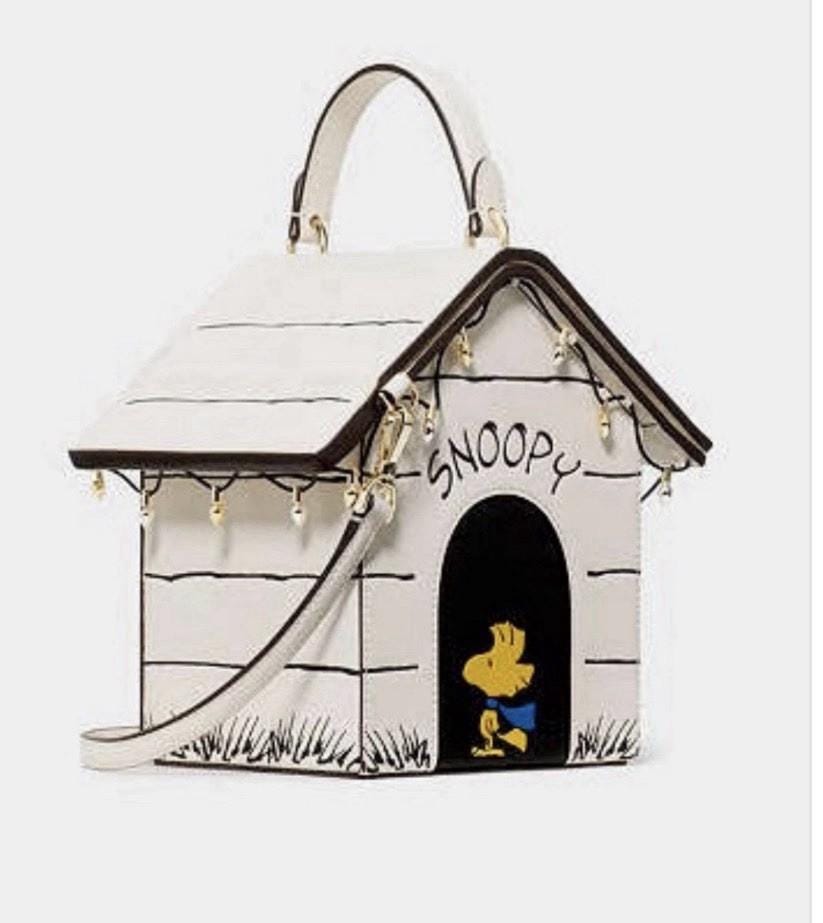 Kate Spade X Peanuts Snoopy 3D Dog House Crossbody Novelty Purse