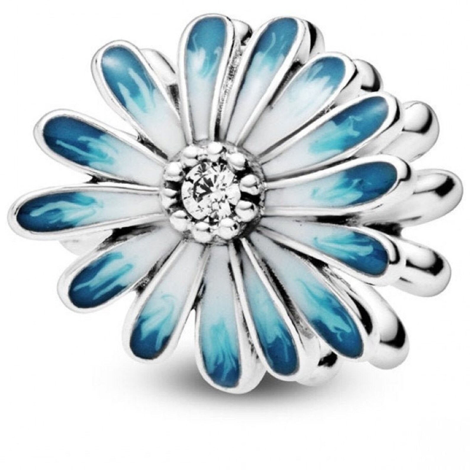 Pandora Blue Daisy Flower Charm Etsy