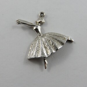 Ballet Dancer Sterling Silver Charm or Pendant.