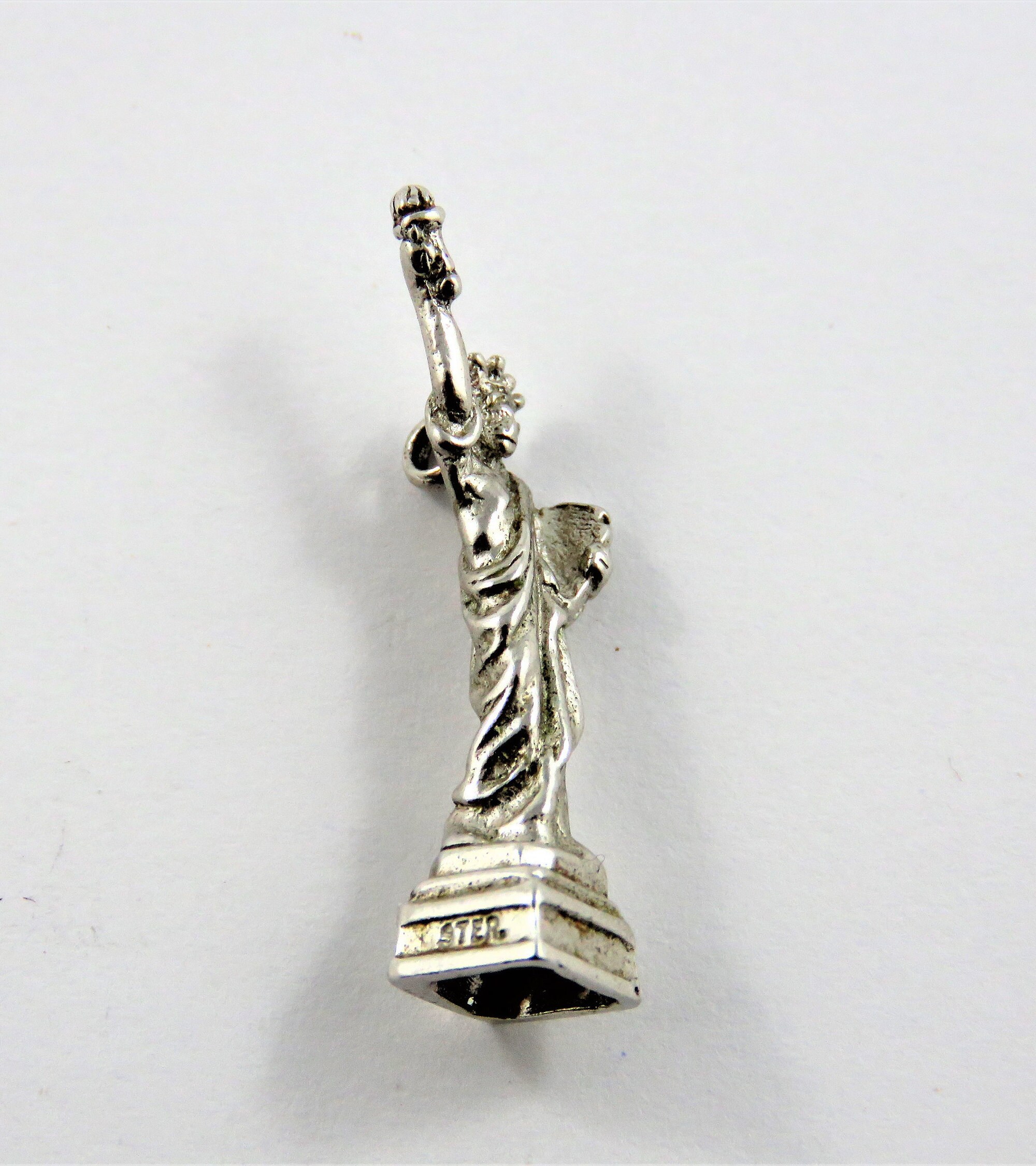 Statue of Liberty Sterling Silver Charm or Pendant. Etsy