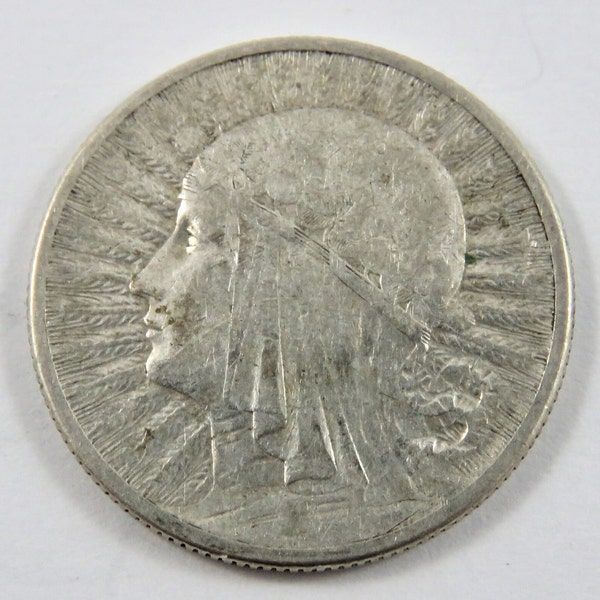 Poland 1934 Silver 2 Zlote Coin.Low Mintage-250000 Coins.