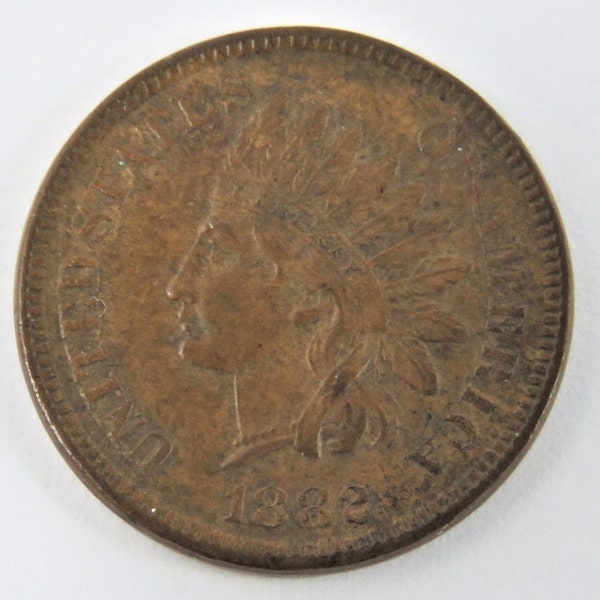 U.S. 1882 Indian Head One Cent Coin.Full Liberty.