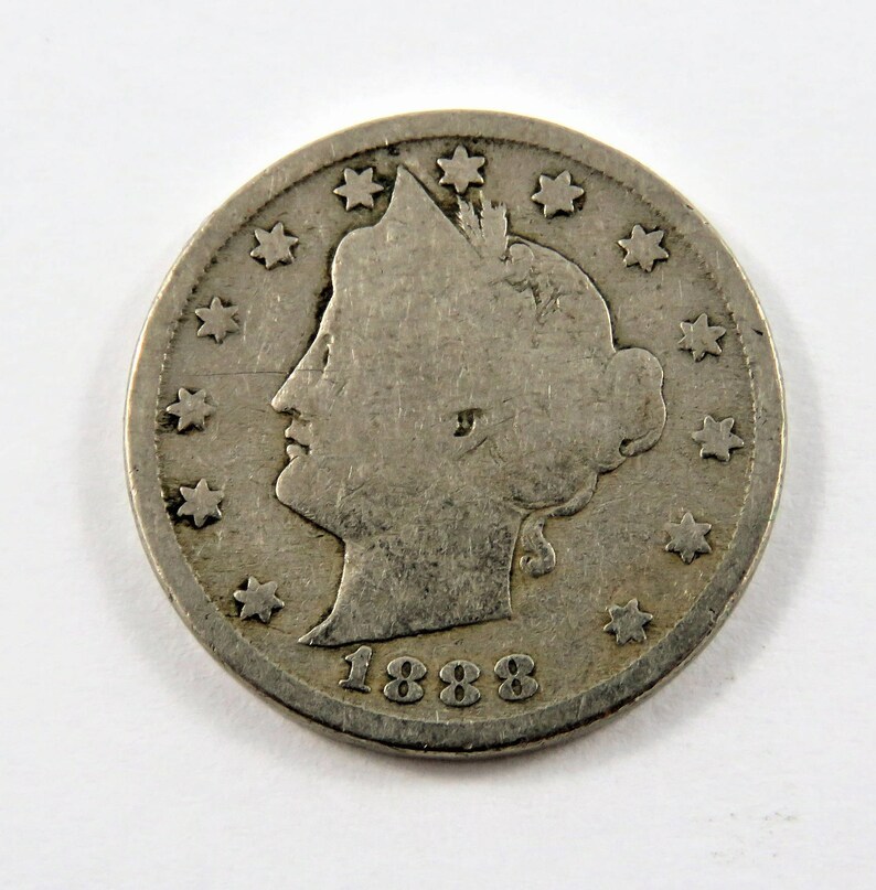 U.S. 1888 Liberty Nickel Coin. | Etsy