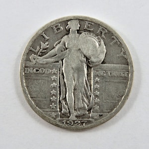 U.S. 1927 Standing Liberty Silver Quarter. image 1