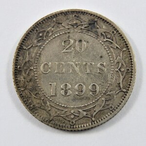 1894 Newfoundland 20 Cent Twenty Cent Silver Coin Rare. 