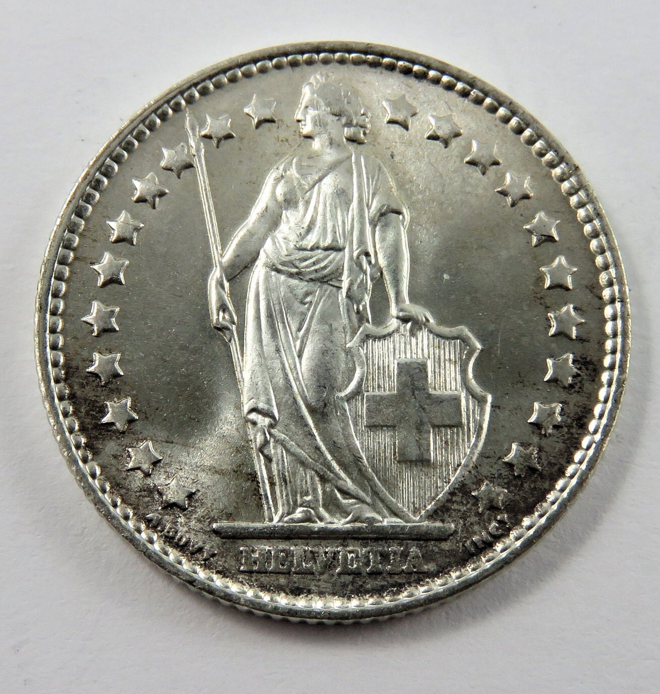 Swiss 1964 B Silver One Franc Coin. Lustrous - Etsy Swiss 1964 B Silver One Franc Coin. Lustrous - Etsy