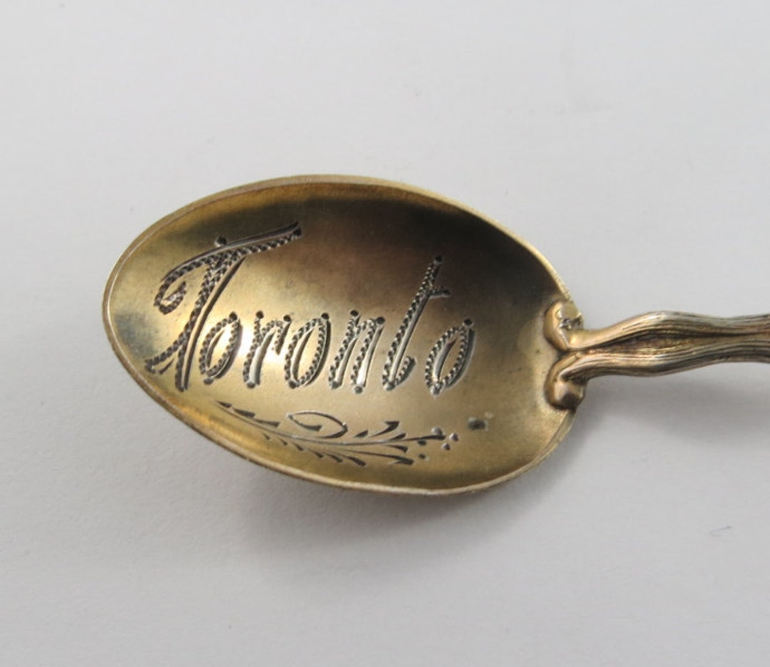 Vintage geëmailleerd 3D Sterling zilveren souvenir lepel Etsy België