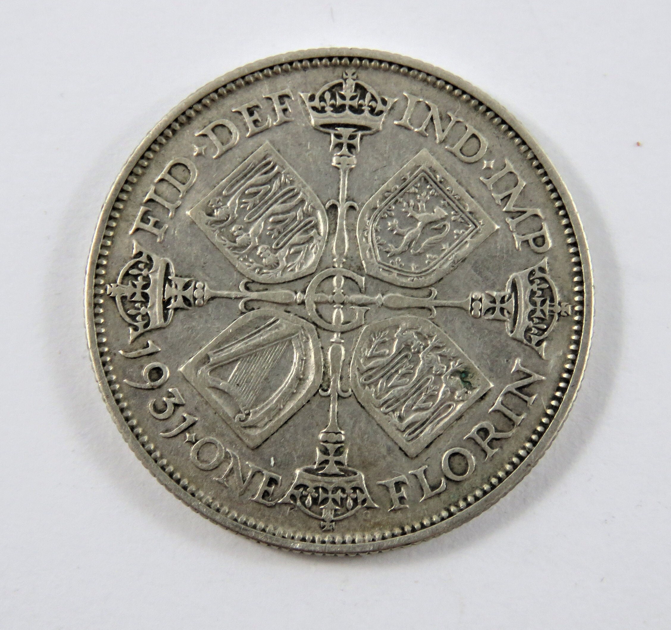 Great Britain 1931 Silver Florin Coin. - Etsy