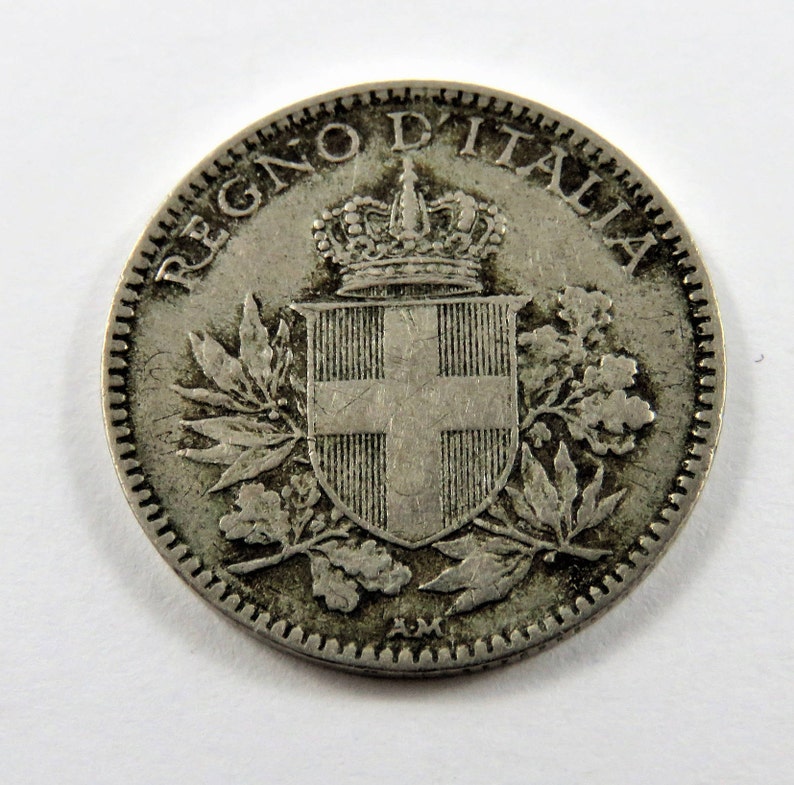 Italy 1918 R 20 Centesimi Coin. image 4