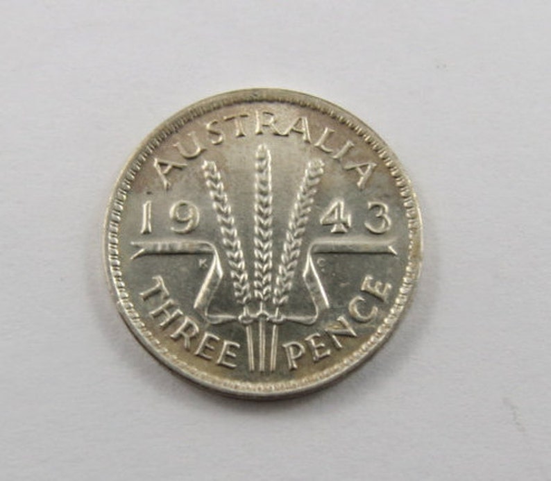 Australia 1943Three Pence Coin.KM#37