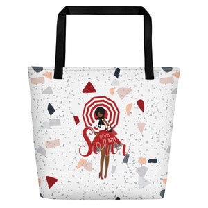 Delta Sigma Theta Large Beach Bag