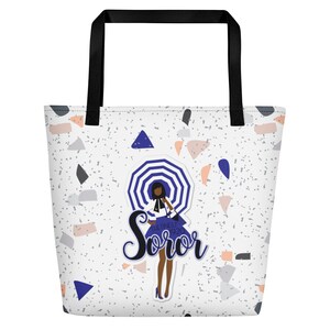 Zeta Phi Beta Large Beach Bag