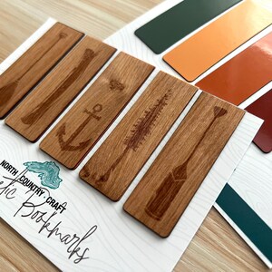 Outdoor Icons Magnetic Wood Bookmarks | set of 5
