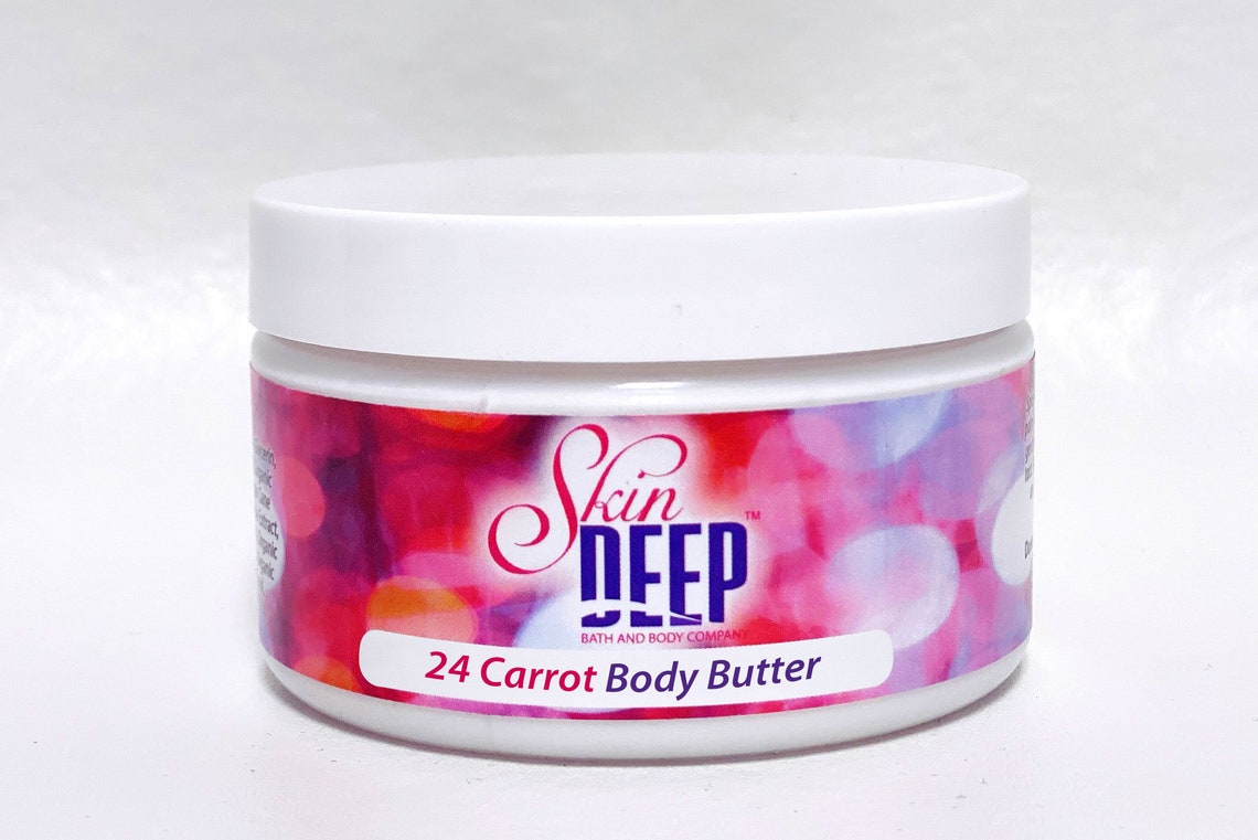 24 CARROT BODY BUTTER All Natural Body Butter Nongreasy Moisturizing