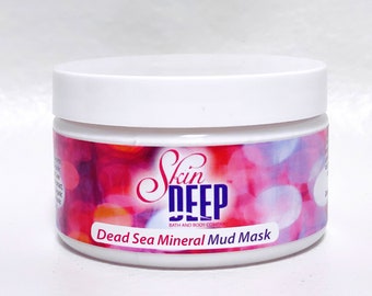 DEAD SEA MINERAL Mud Detoxifying Face and Body Mask - Only 3 Ingredients - Rich and Thick - With Vitamin E