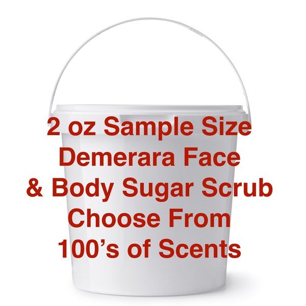 DEMERARA SUGAR SCRUB - Demerara Sugar Scrub - Brown Sugar Scrub - Body Scrub - New Scents Added!!!!