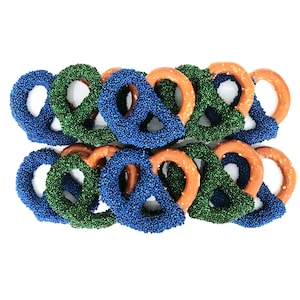 Florida Gulf Coast University Chocolate Covered Jumbo Pretzels - College Acceptance / College Care Package / Graduation Gift / Bed Party FGC