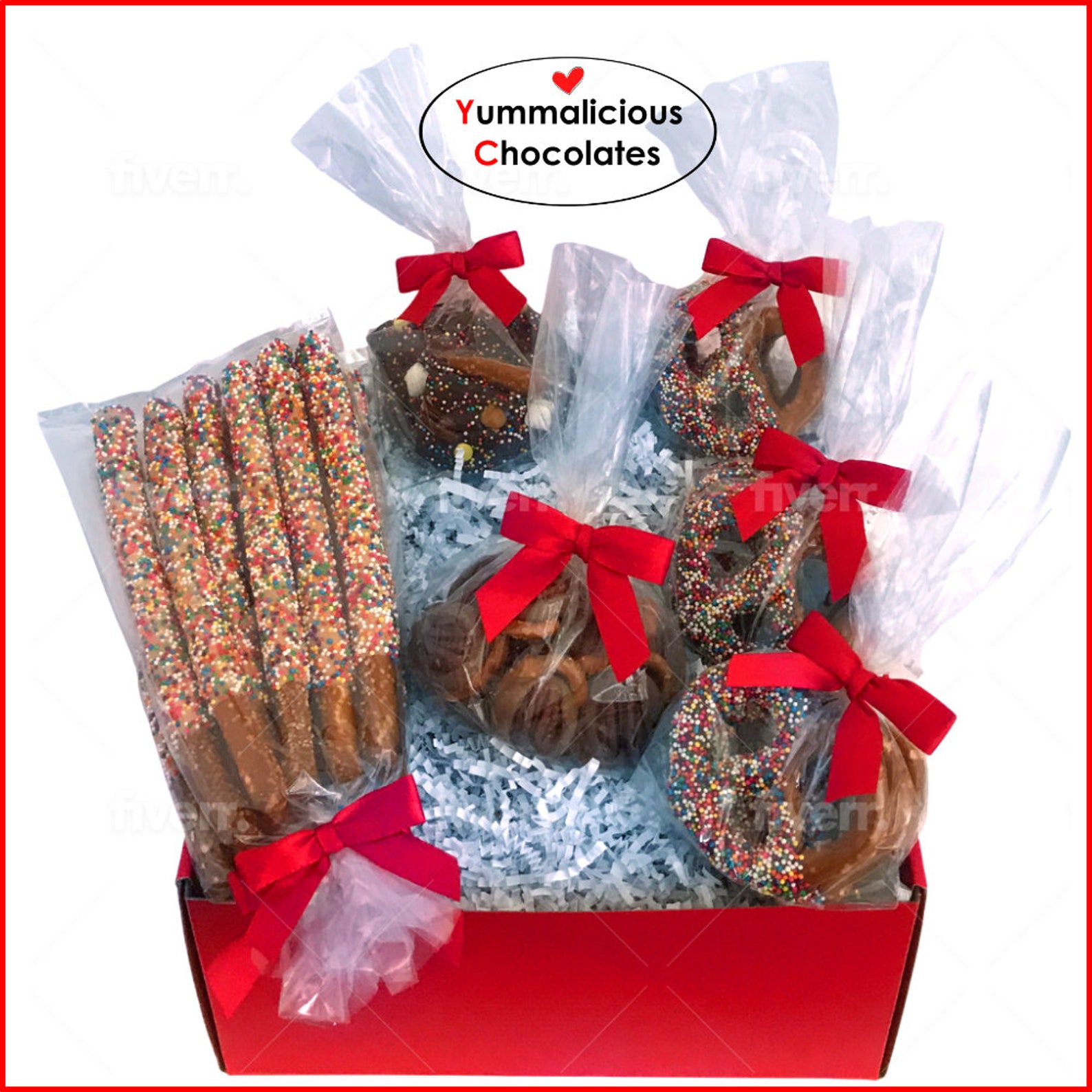 Mother's Day Chocolate Covered Pretzel Gift Box with Etsy