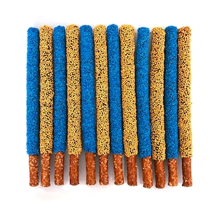 UCLA Chocolate Covered Pretzel Rods - 1 Dozen / College Care Package / Graduation / Alumni / Bed Party / College Acceptance
