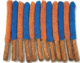 University of Florida Chocolate Covered Pretzel Rods - 1 Dozen / College Care Package / Graduation / Bed Party / College Acceptance / Alumni