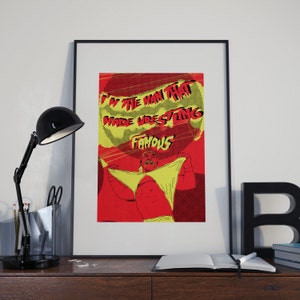 Hulk Hogan - A4 Print / Poster - Original Illustration