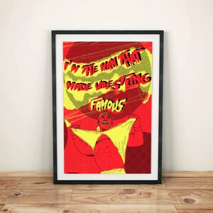 Hulk Hogan - A3 Print / Poster - Original Illustration