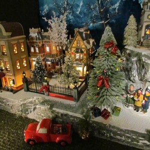 MOUNTAIN Overlook Christmas Village house DISPLAy PLATFORM Base ONLY 36&quot; or 28x12&quot; for Dept 56 Lemax for Dept 56 buildings, sidewalk, nmp